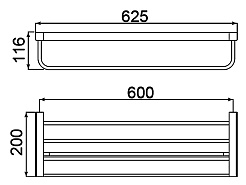 Timo Полка для полотенец Selene 14058/03 – фотография-2